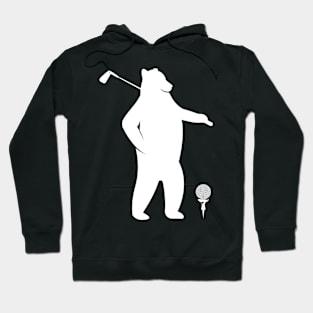 Golf Bear Lover Gift for Golf Prayer Looking For Whole In One Funny Hoodie